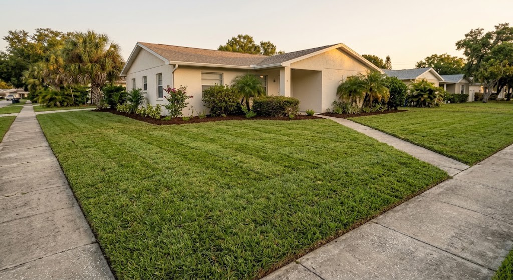 Full-yard sod installation completed at a Clearwater home